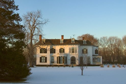 Chepstow Mansion from Narragansett Avenue. Newport, Rhode Island