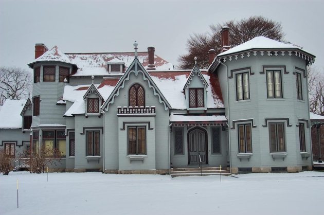 Kingscote Mansion on Bellevue Avenue in Newport. Rhode Island
